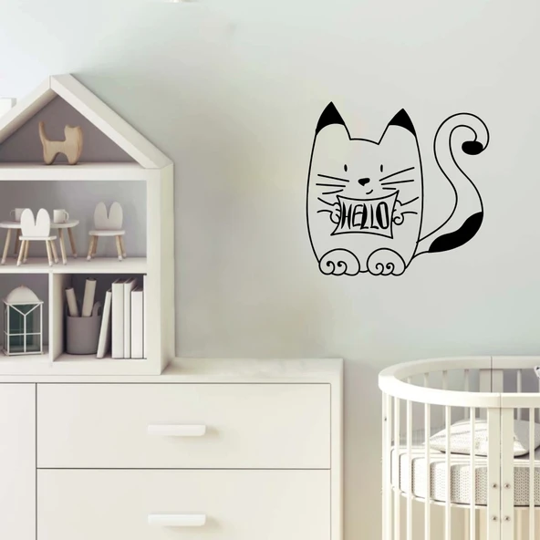 Hello Kedi Sticker - 2
