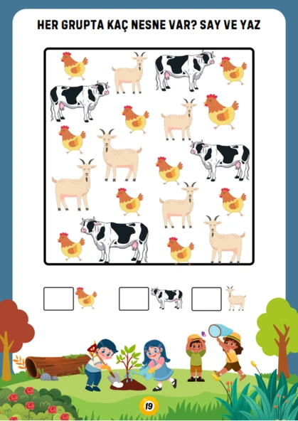 Okul Öncesi Sayıları Say ve YAZ YAZ-SİL Kitabı (1-20 Sayılar) - 5