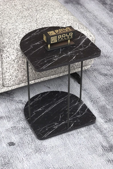 Yan Sehpa Tekerlekli Servis Sehpası HND Oval Bendir ürün görseli 1