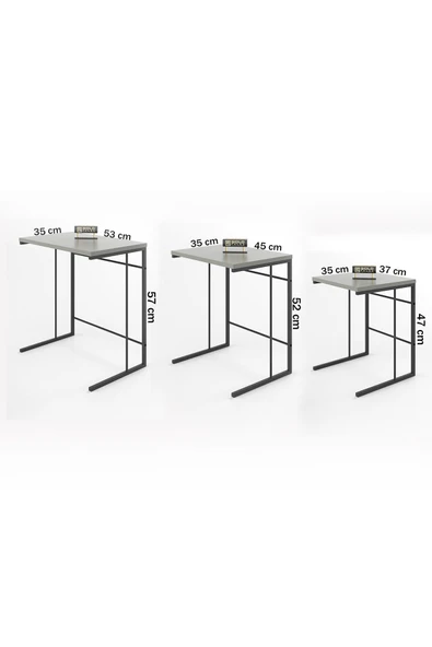 ZİGON SEHPA SOLO BEYAZ - 2