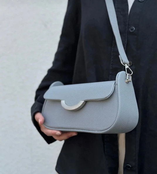 Lisbond Elegance Sierra Model Gri Kadın El Ve Omuz Çantası - 2