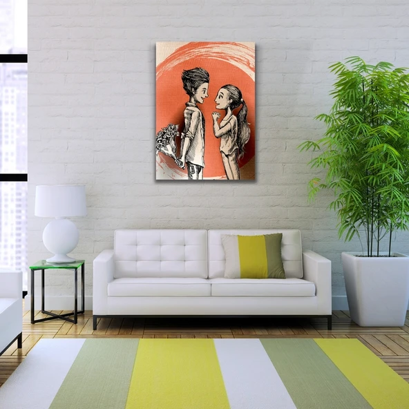 Sevgililer Kanvas Tablo 50 x 70 - 2