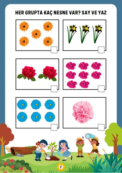 Okul Öncesi Sayıları Say ve YAZ YAZ-SİL Kitabı (1-20 Sayılar) - 2