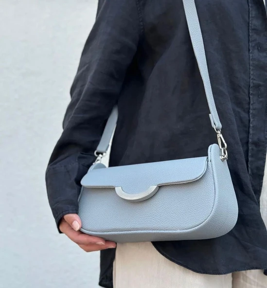 Lisbond Elegance Sierra Model Gri Kadın El Ve Omuz Çantası