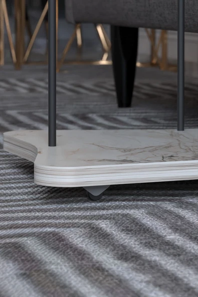 Yan Sehpa Tekerlekli Servis Sehpası HND Efes - 3