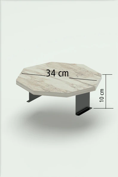 Yan Sehpa Ayarlanabilir Tepsi Dekoratif Modern Tepsi SEKİZGEN Efes - 5