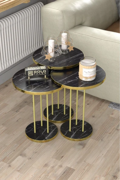 Zigon Sehpa Terra Bendir Gold - 3