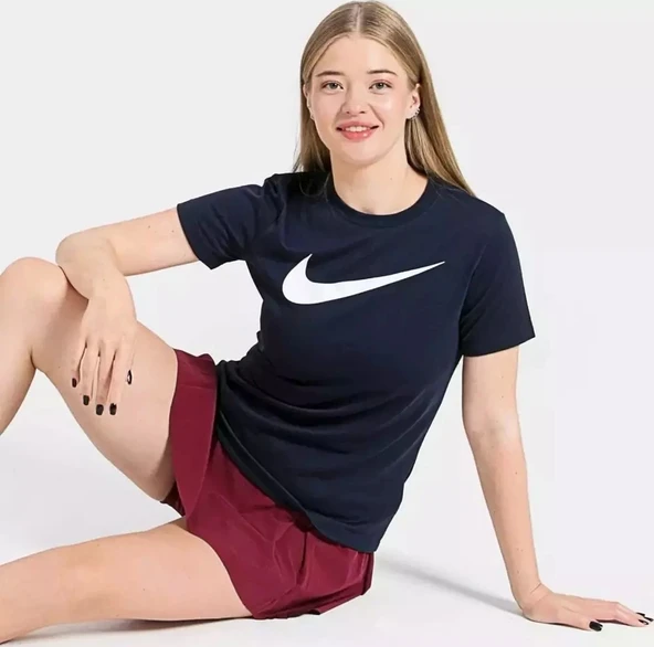 Nike Dri-Fit Park Futbol Kadın Tişört Lacivert CW6967-451 - 2