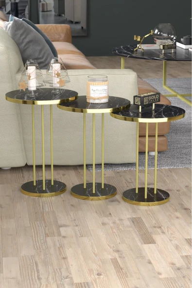 Zigon Sehpa Terra Bendir Gold - 2