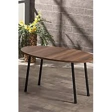 Orta Sehpa Elips Metal  Ayak  Ceviz ürün görseli 1