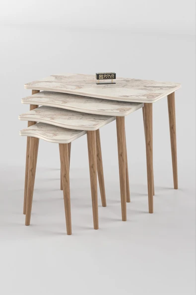 Zigon Sehpa Ahşap 4'lü Efes KR - Resim 4