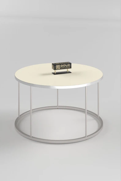 Orta Sehpa Terra Lüx Gümüş Krem ürün görseli 1