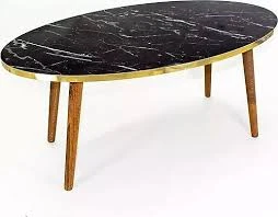 Orta Sehpa Torna Ayak Elips Bendir Altın Ahşap ürün görseli 1