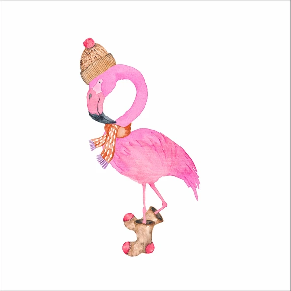 Flamingo Duvar Sticker ürün görseli 1