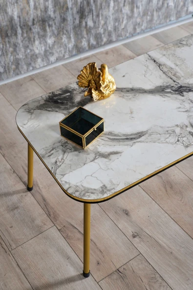 Orta Sehpa Efes Kr Metal Ayak Çift Gold ürün görseli 1