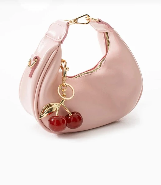 Lisbond Elegance Betty Model Toz Pembe Charm Hediyeli Kadın El Ve Omuz Çantası - 3