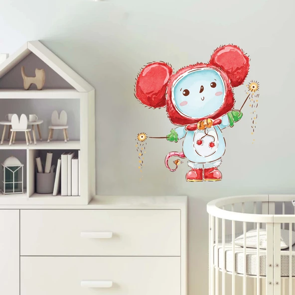 Sevimli Fare Sticker - Resim 2