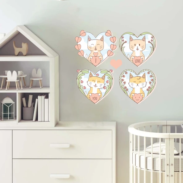 I love You kedi Sticker - Resim 2