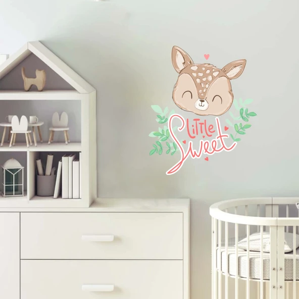 Sweet Little Sevimli Geyik Sticker - Resim 2