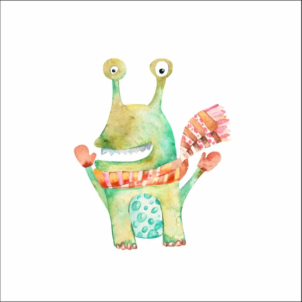 Sevimli Uzaylılar Sticker 1 ürün görseli 1