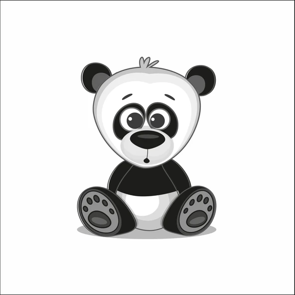 Sevimli Panda Sticker ürün görseli 1
