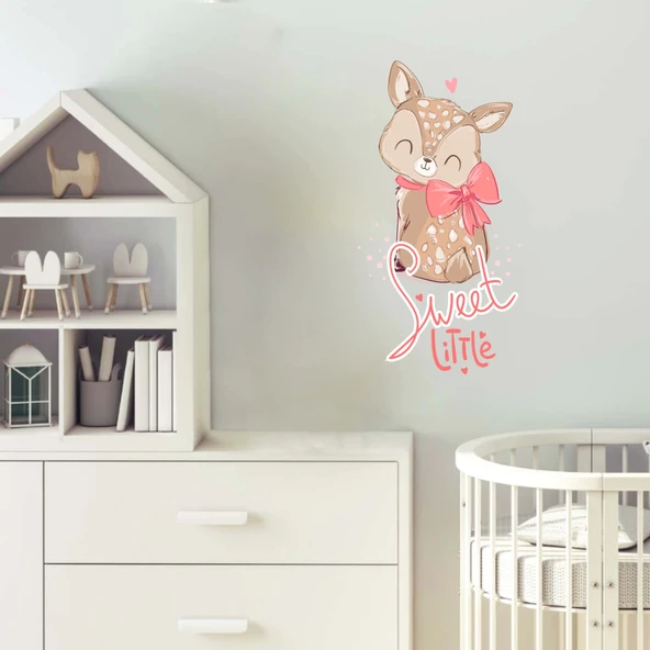 Sweet Little Sevimli Geyik Sticker - Resim 2