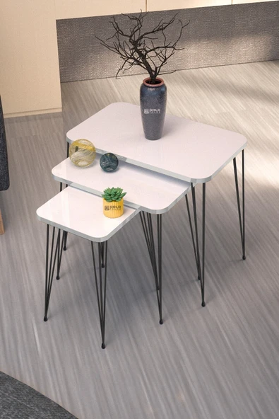 Zigon Sehpa Kr Beyaz Tel