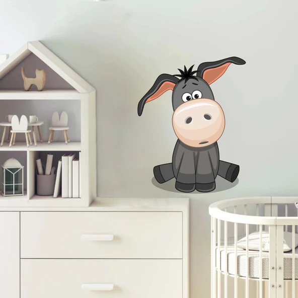 Sevimli Eşşek Sticker - Resim 2