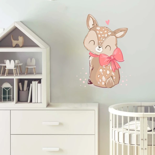 Sevimli Geyik Sticker - Resim 2