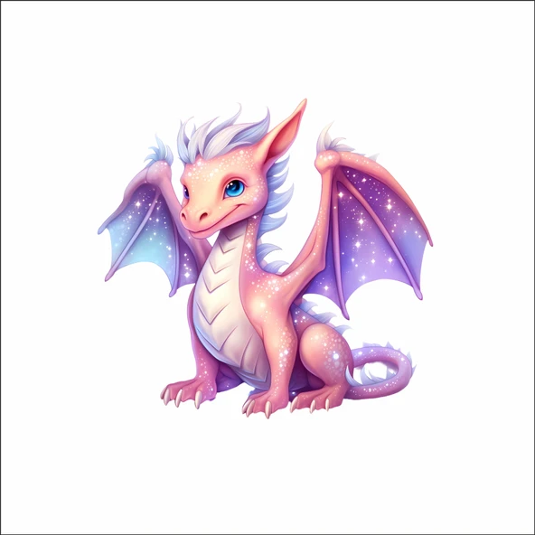 Sevimli Ejder Sticker 7 ürün görseli 1