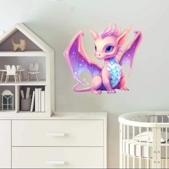 Sevimli Ejder Sticker 1 - Resim 2