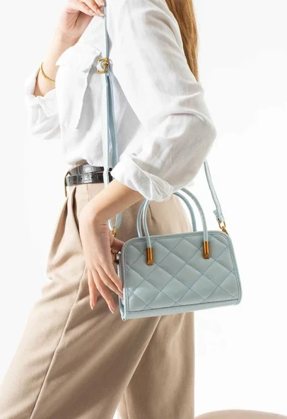 Lisbond Elegance Mathilda Model Bebe Mavisi Kadın El Ve Omuz Çantası - 2