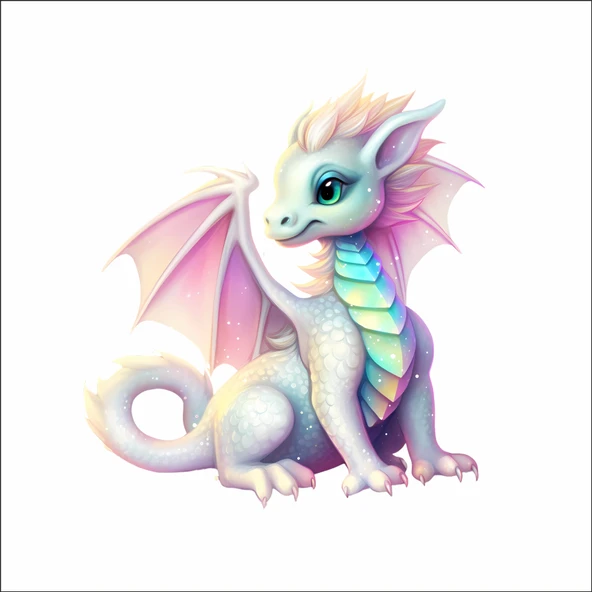 Sevimli Ejder Sticker 17 ürün görseli 1