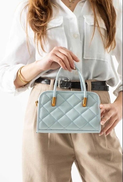 Lisbond Elegance Mathilda Model Bebe Mavisi Kadın El Ve Omuz Çantası