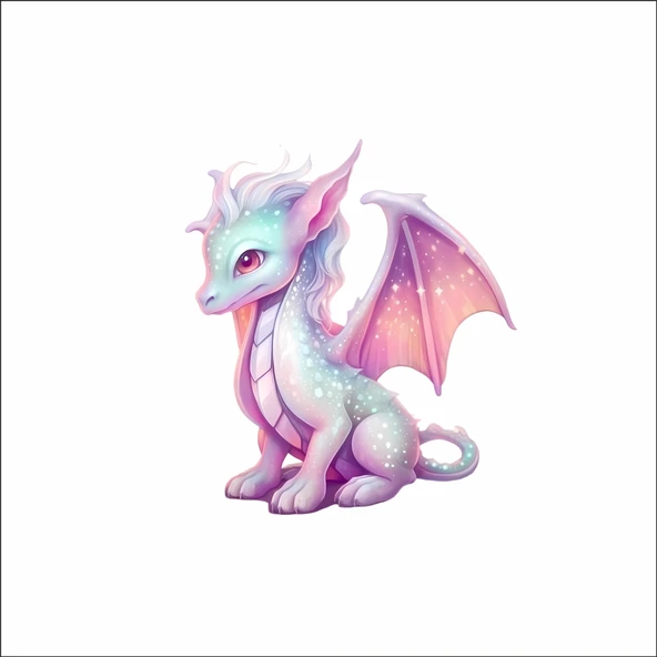 Sevimli Ejder Sticker 11 ürün görseli 1