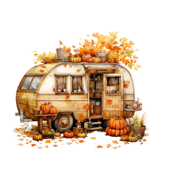 Sonbahar Hasadı Karavanı Duvar Stickerı - Resim 2