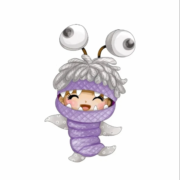 Boo'nun Eğlenceli Canavar Hali Duvar Dekoru ürün görseli 1