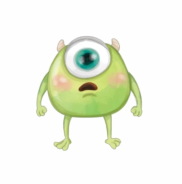 Mike Wazowski Komik İfade Duvar Dekoru ürün görseli 1