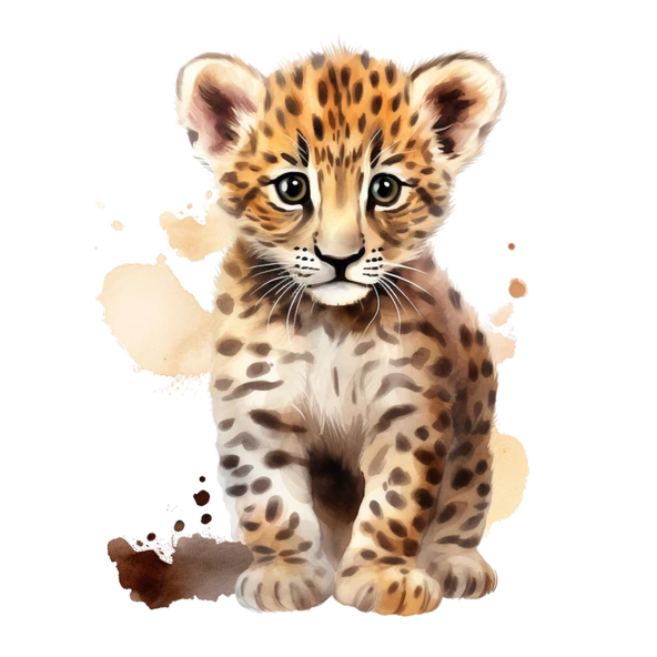 Benekli Bebek Kaplan Çocuk Odası Stickerı - Resim 2