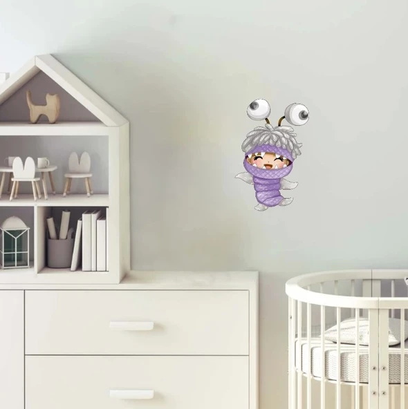 Boo'nun Eğlenceli Canavar Hali Duvar Dekoru - Resim 2