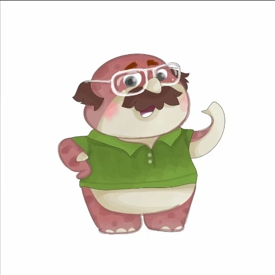 Gözlüklü Canavar Don Çocuk Odası Stickerı ürün görseli 1