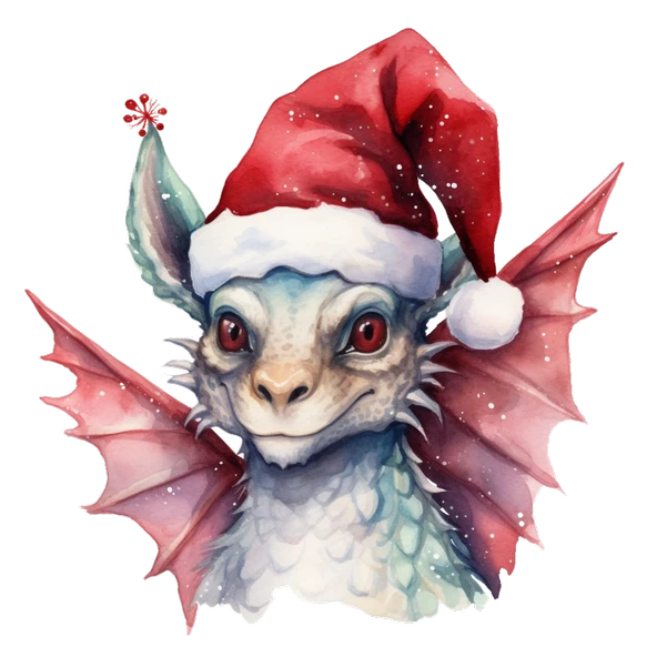 Kanatlı Noel Arkadaşı Duvar Stickerı - Resim 2