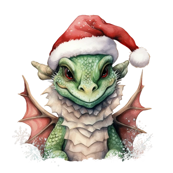 Yılbaşı Ejderhası Duvar Stickerı - Resim 2