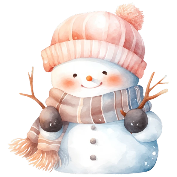 Kulaklıklı Karlı Adam Duvar Stickerı - Resim 2