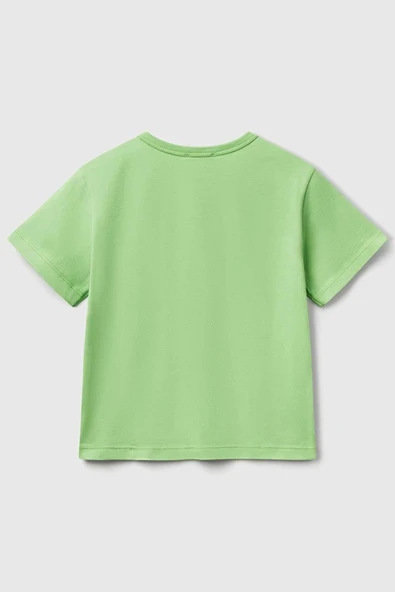 United Colors of Benetton Erkek Çocuk Tshirt A.Yeşil 3JERG10JQ - 2
