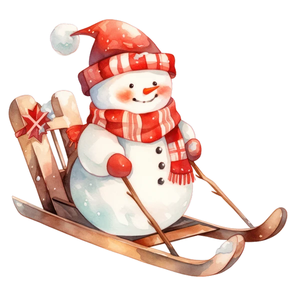 Patenci Karlı Adam Duvar Stickerı - Resim 2