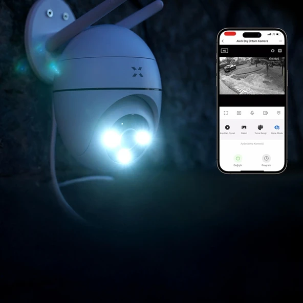 TEKNOTEG - XENON X7266 FHD 3MP GECE G. WI-FI GUVENLIK KAM. - 5