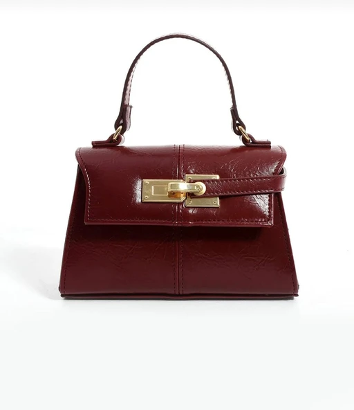 Lisbond Elegance Anastasia Model Bordo Kadın El Ve Omuz Çantası - 3
