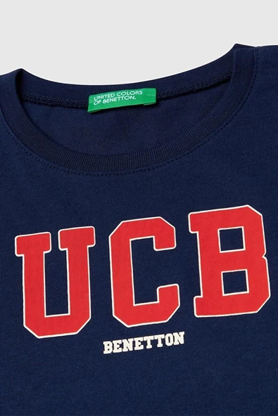 United Colors of Benetton Erkek Çocuk T shirt Lacivert 3I1XG10HT - 3
