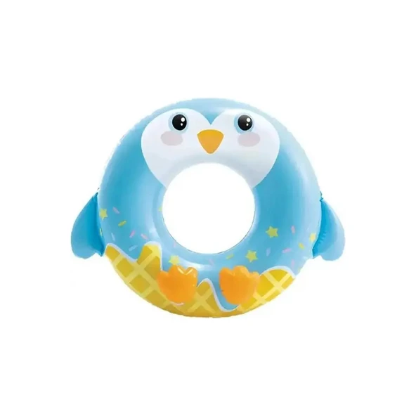 Şişme Havuz ve Deniz Yüzme Simidi Sevimli Hayvanlar Figürlü Çocuk Simit + 8 Yaş M-59266